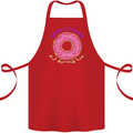 Donut Stress Funny Don't Stress Yoga Joke Cotton Apron 100% Organic Red
