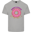 Donut Stress Funny Don't Stress Yoga Joke Kids T-Shirt Childrens Sports Grey