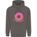 Donut Stress Funny Don't Stress Yoga Joke Mens 80% Cotton Hoodie Charcoal