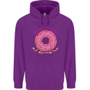 Donut Stress Funny Don't Stress Yoga Joke Mens 80% Cotton Hoodie Purple