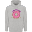 Donut Stress Funny Don't Stress Yoga Joke Mens 80% Cotton Hoodie Sports Grey