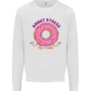 Donut Stress Funny Don't Stress Yoga Joke Mens Sweatshirt Jumper White