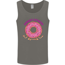 Donut Stress Funny Don't Stress Yoga Joke Mens Vest Tank Top Charcoal