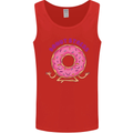 Donut Stress Funny Don't Stress Yoga Joke Mens Vest Tank Top Red