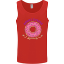 Donut Stress Funny Don't Stress Yoga Joke Mens Vest Tank Top Red