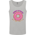 Donut Stress Funny Don't Stress Yoga Joke Mens Vest Tank Top Sports Grey