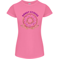 Donut Stress Funny Don't Stress Yoga Joke Womens Petite Cut T-Shirt Azalea