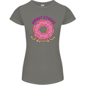Donut Stress Funny Don't Stress Yoga Joke Womens Petite Cut T-Shirt Charcoal