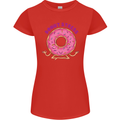 Donut Stress Funny Don't Stress Yoga Joke Womens Petite Cut T-Shirt Red