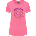Donut Stress Funny Don't Stress Yoga Joke Womens Wider Cut T-Shirt Azalea