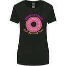 Donut Stress Funny Don't Stress Yoga Joke Womens Wider Cut T-Shirt Black