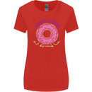 Donut Stress Funny Don't Stress Yoga Joke Womens Wider Cut T-Shirt Red
