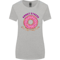 Donut Stress Funny Don't Stress Yoga Joke Womens Wider Cut T-Shirt Sports Grey