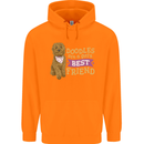 Doodles Girls Best Friend Goldendoodle Dog Childrens Kids Hoodie Orange