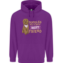 Doodles Girls Best Friend Goldendoodle Dog Childrens Kids Hoodie Purple