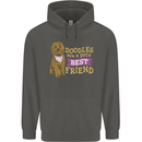 Doodles Girls Best Friend Goldendoodle Dog Childrens Kids Hoodie Storm Grey