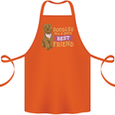 Doodles Girls Best Friend Goldendoodle Dog Cotton Apron 100% Organic Orange