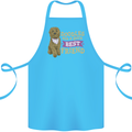 Doodles Girls Best Friend Goldendoodle Dog Cotton Apron 100% Organic Turquoise