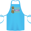 Doodles Girls Best Friend Goldendoodle Dog Cotton Apron 100% Organic Turquoise
