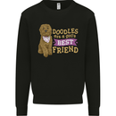 Doodles Girls Best Friend Goldendoodle Dog Kids Sweatshirt Jumper Black