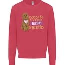 Doodles Girls Best Friend Goldendoodle Dog Kids Sweatshirt Jumper Heliconia