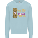 Doodles Girls Best Friend Goldendoodle Dog Kids Sweatshirt Jumper Light Blue