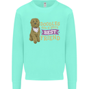 Doodles Girls Best Friend Goldendoodle Dog Kids Sweatshirt Jumper Peppermint