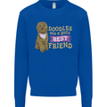 Doodles Girls Best Friend Goldendoodle Dog Kids Sweatshirt Jumper Royal Blue