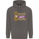 Doodles Girls Best Friend Goldendoodle Dog Mens 80% Cotton Hoodie Charcoal