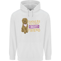 Doodles Girls Best Friend Goldendoodle Dog Mens 80% Cotton Hoodie White