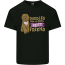 Doodles Girls Best Friend Goldendoodle Dog Mens Cotton T-Shirt Tee Top Black