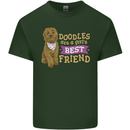 Doodles Girls Best Friend Goldendoodle Dog Mens Cotton T-Shirt Tee Top Forest Green