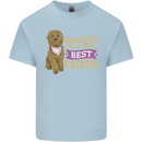 Doodles Girls Best Friend Goldendoodle Dog Mens Cotton T-Shirt Tee Top Light Blue
