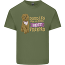 Doodles Girls Best Friend Goldendoodle Dog Mens Cotton T-Shirt Tee Top Military Green