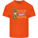 Doodles Girls Best Friend Goldendoodle Dog Mens Cotton T-Shirt Tee Top Orange