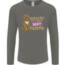 Doodles Girls Best Friend Goldendoodle Dog Mens Long Sleeve T-Shirt Charcoal