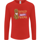 Doodles Girls Best Friend Goldendoodle Dog Mens Long Sleeve T-Shirt Red