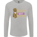 Doodles Girls Best Friend Goldendoodle Dog Mens Long Sleeve T-Shirt Sports Grey