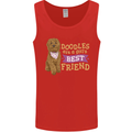 Doodles Girls Best Friend Goldendoodle Dog Mens Vest Tank Top Red
