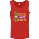 Doodles Girls Best Friend Goldendoodle Dog Mens Vest Tank Top Red