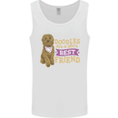 Doodles Girls Best Friend Goldendoodle Dog Mens Vest Tank Top White