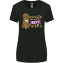 Doodles Girls Best Friend Goldendoodle Dog Womens Wider Cut T-Shirt Black