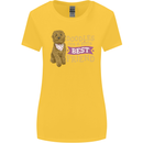 Doodles Girls Best Friend Goldendoodle Dog Womens Wider Cut T-Shirt Yellow