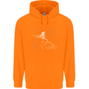 Downhill Mountain Biking Cycling Bike MTB Childrens Kids Hoodie Orange