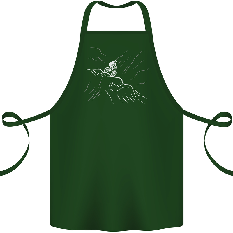 Downhill Mountain Biking Cycling Bike MTB Cotton Apron 100% Organic Forest Green