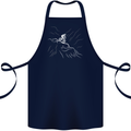 Downhill Mountain Biking Cycling Bike MTB Cotton Apron 100% Organic Navy Blue