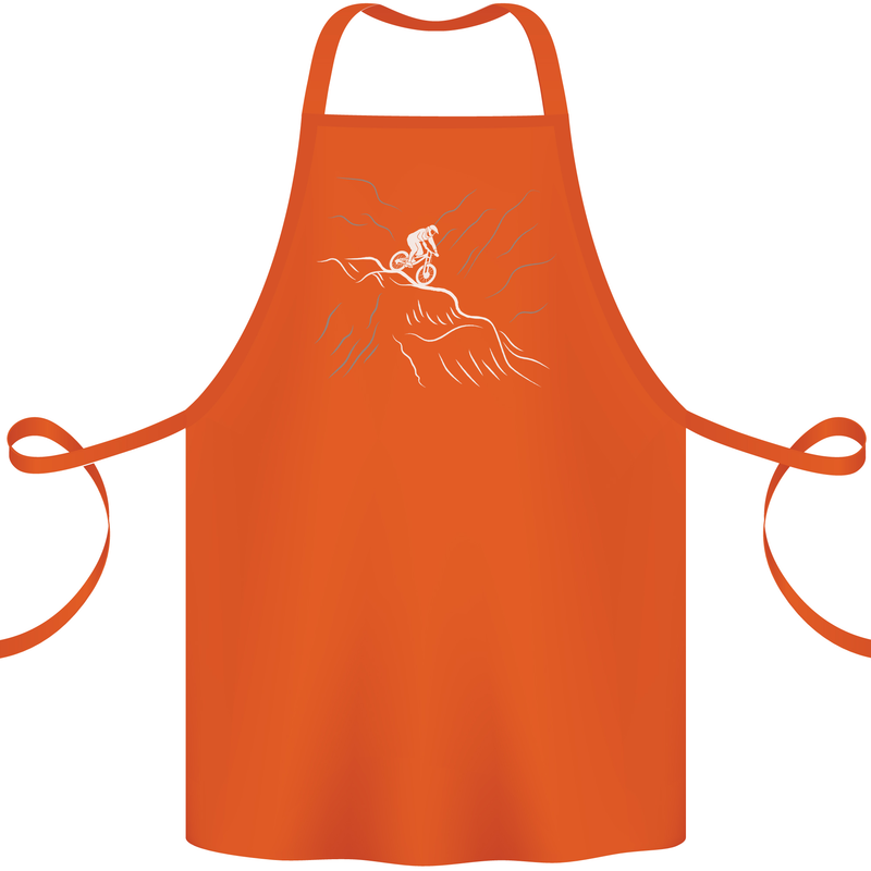 Downhill Mountain Biking Cycling Bike MTB Cotton Apron 100% Organic Orange