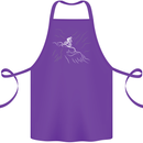 Downhill Mountain Biking Cycling Bike MTB Cotton Apron 100% Organic Purple