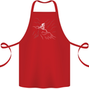 Downhill Mountain Biking Cycling Bike MTB Cotton Apron 100% Organic Red