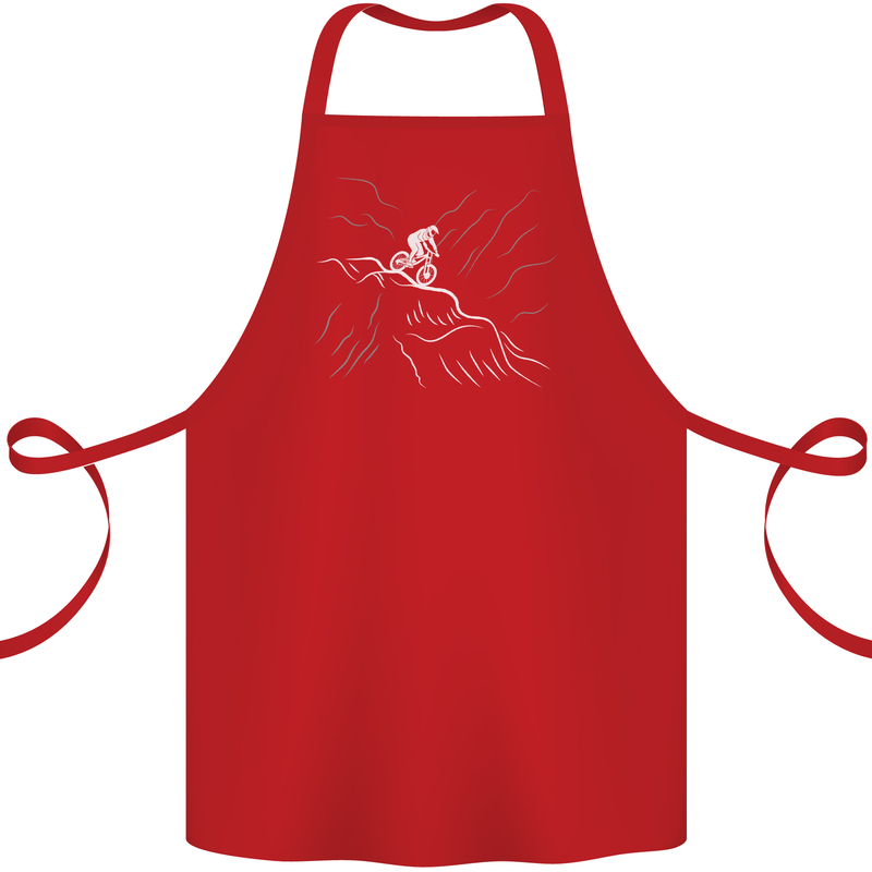 Downhill Mountain Biking Cycling Bike MTB Cotton Apron 100% Organic Red